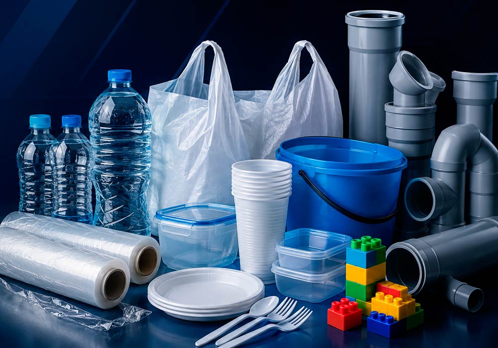 Aplicações dos plásticos commodities